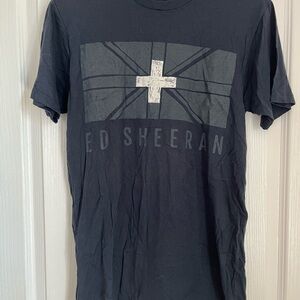 Official Ed Sheeran concert Medium Men's Dark blue T-Shirt with dates